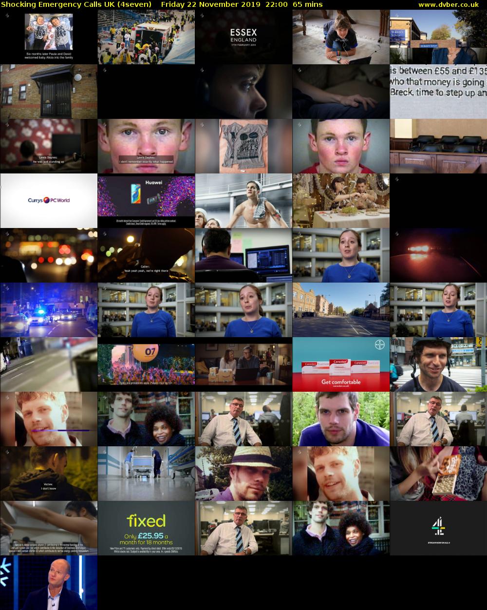 Shocking Emergency Calls UK (4seven) Friday 22 November 2019 22:00 - 23:05