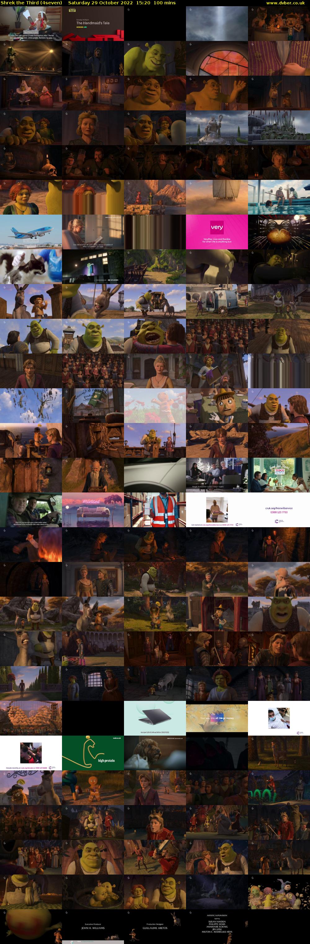 Shrek the Third (4seven) Saturday 29 October 2022 15:20 - 17:00