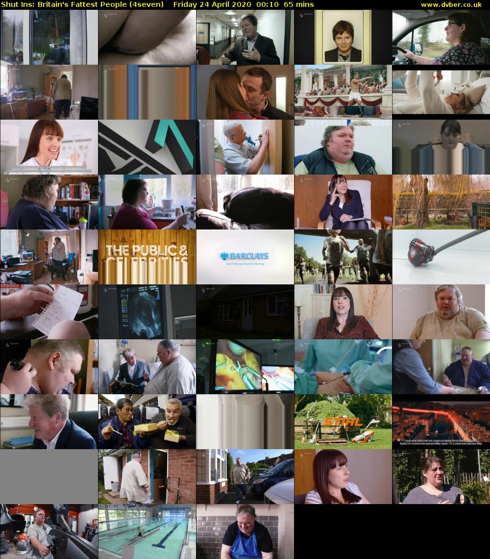 Shut Ins: Britain's Fattest People (4seven) Friday 24 April 2020 00:10 - 01:15