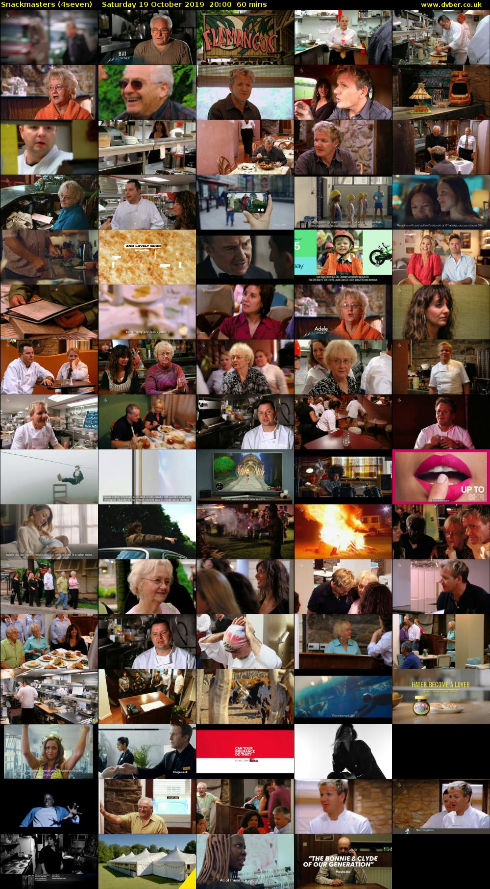 Snackmasters (4seven) Saturday 19 October 2019 20:00 - 21:00