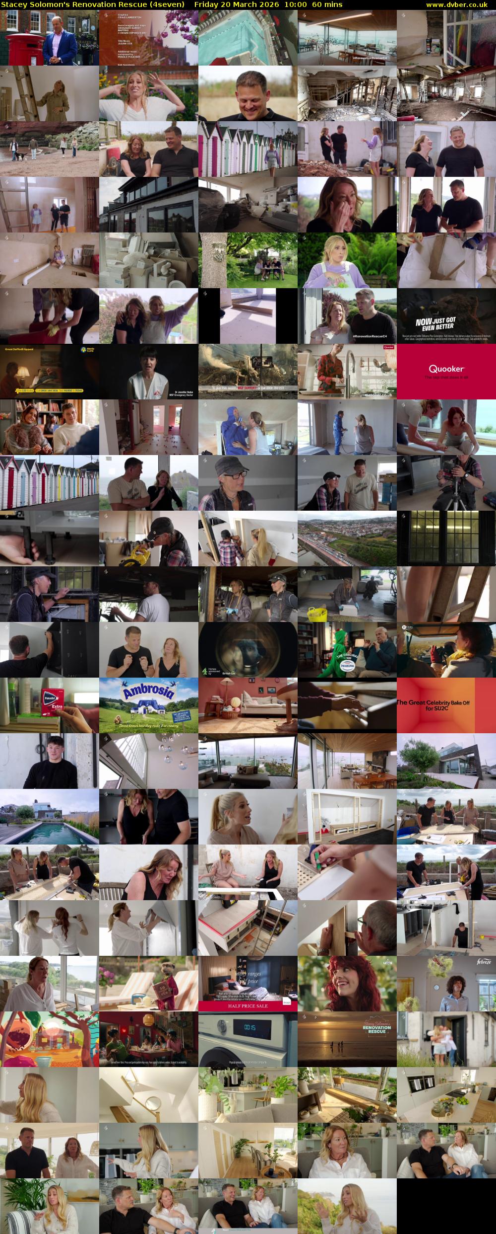 Stacey Solomon's Renovation Rescue (4seven) Friday 20 March 2026 10:00 - 11:00
