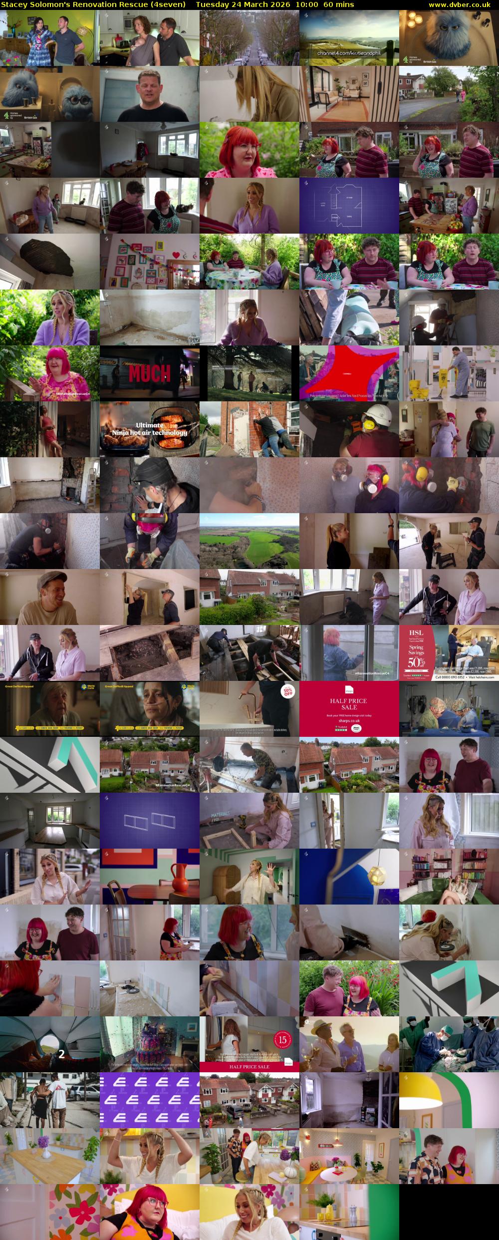 Stacey Solomon's Renovation Rescue (4seven) Tuesday 24 March 2026 10:00 - 11:00