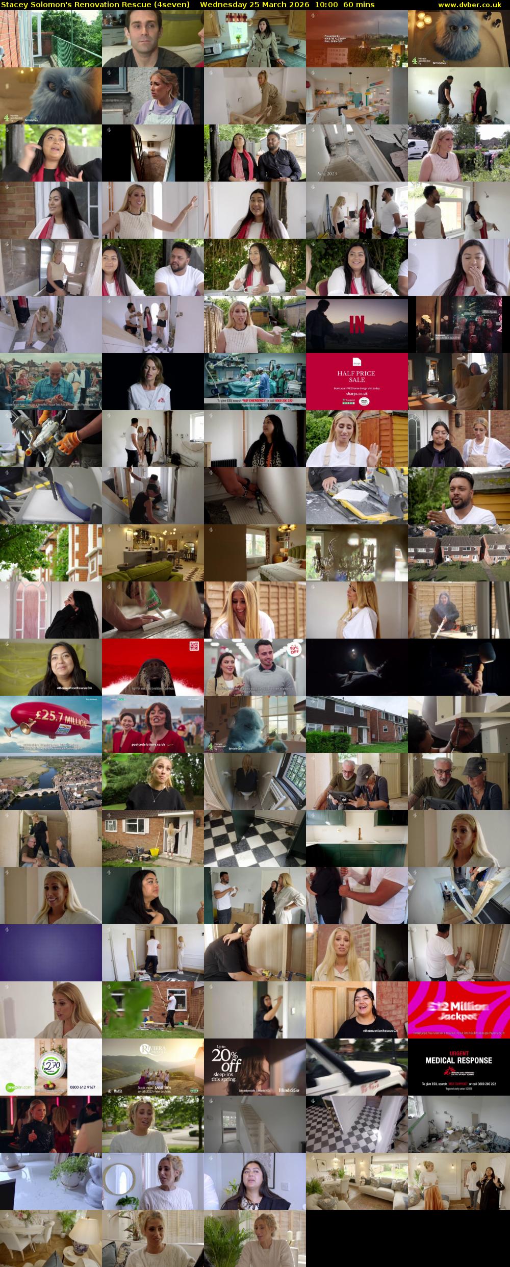 Stacey Solomon's Renovation Rescue (4seven) Wednesday 25 March 2026 10:00 - 11:00