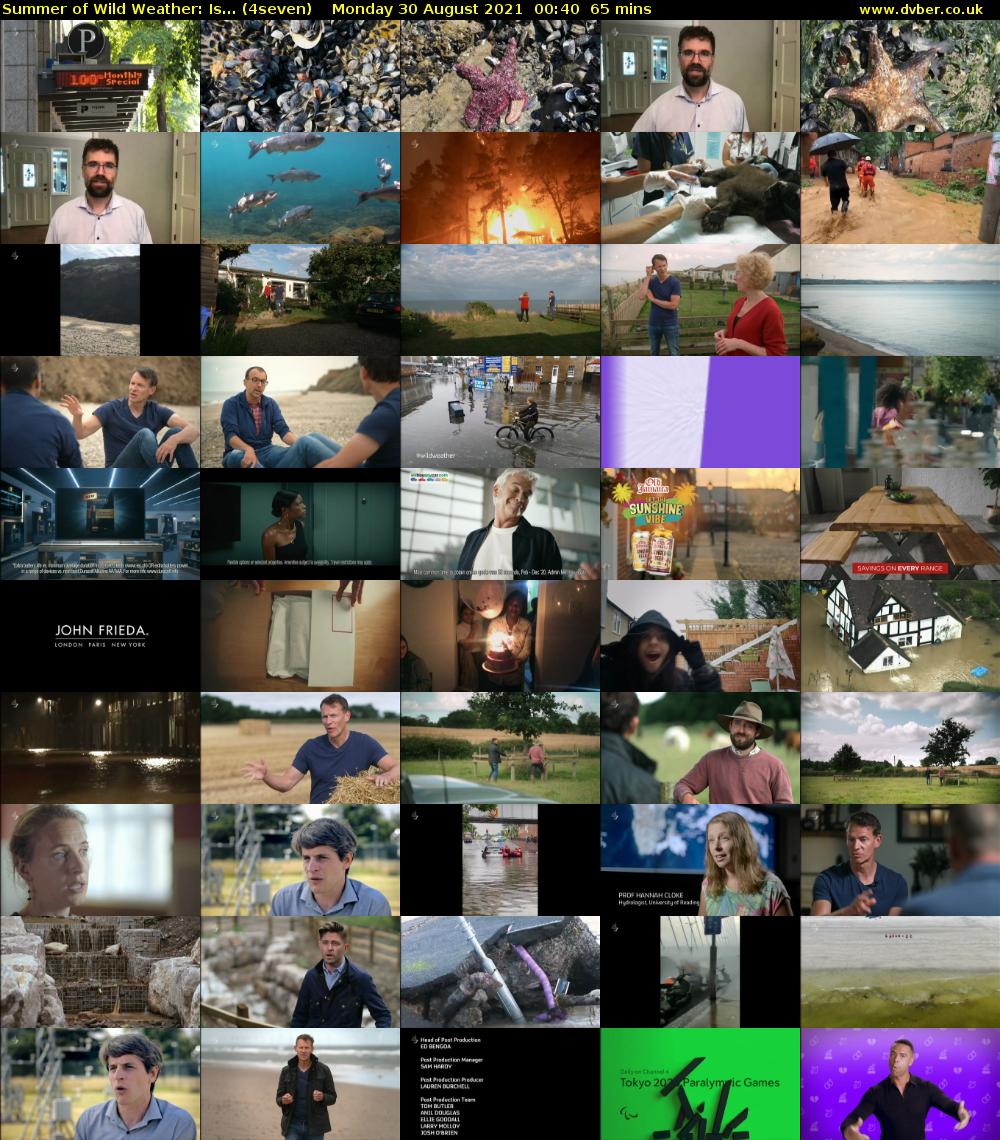 Summer of Wild Weather: Is... (4seven) Monday 30 August 2021 01:40 - 02:45