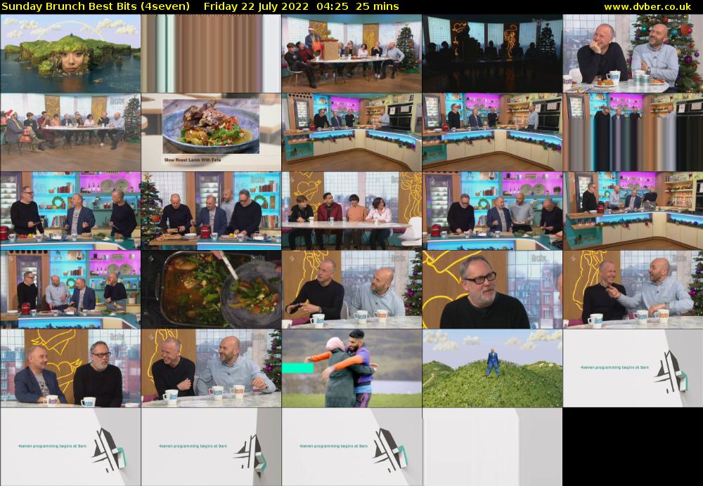 Sunday Brunch Best Bits (4seven) Friday 22 July 2022 04:25 - 04:50