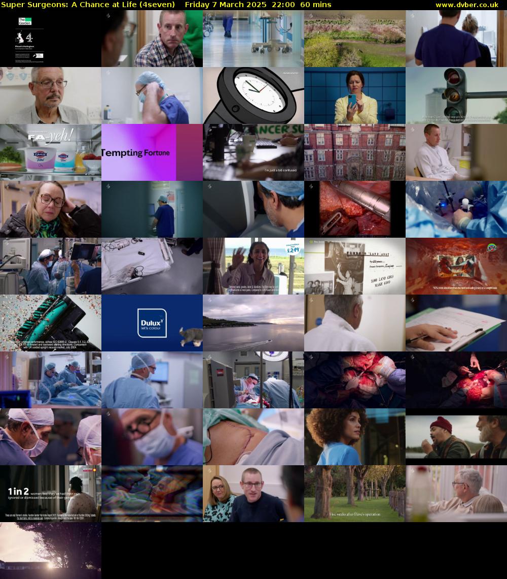 Super Surgeons: A Chance at Life (4seven) Friday 7 March 2025 22:00 - 23:00