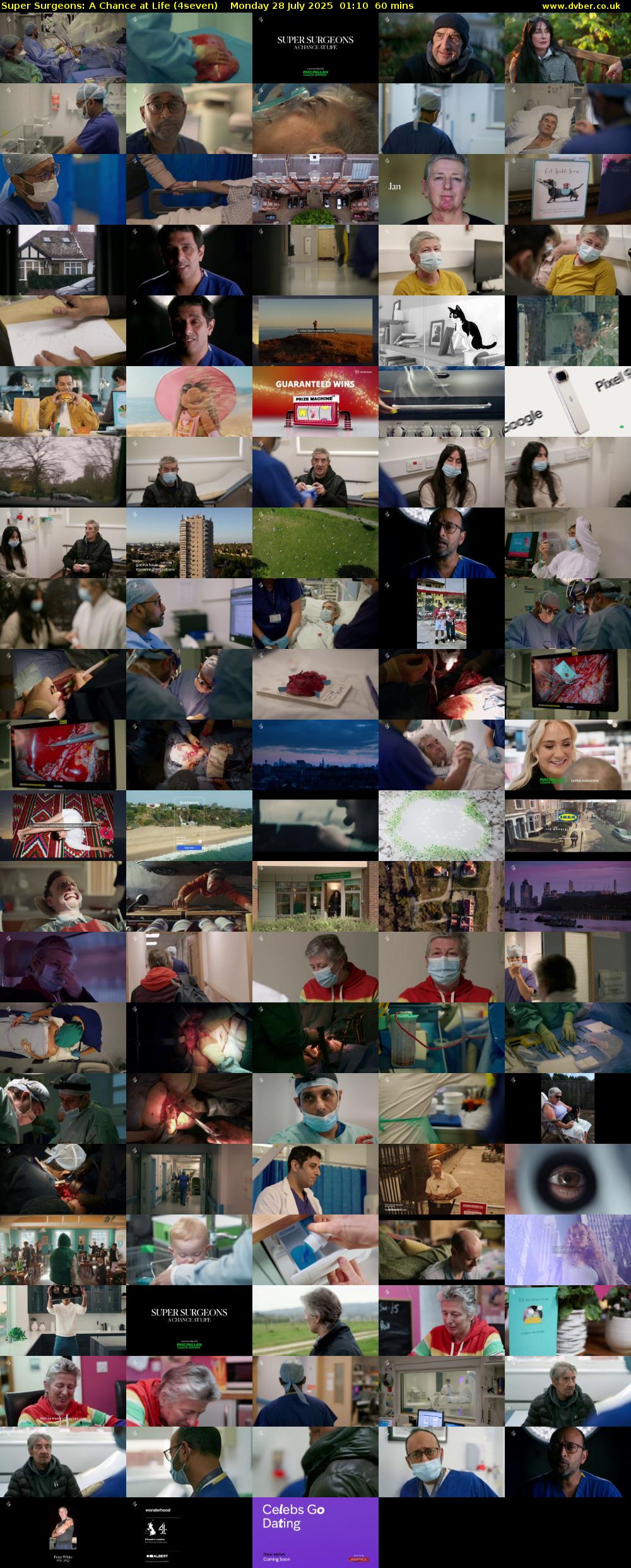 Super Surgeons: A Chance at Life (4seven) Monday 28 July 2025 01:10 - 02:10