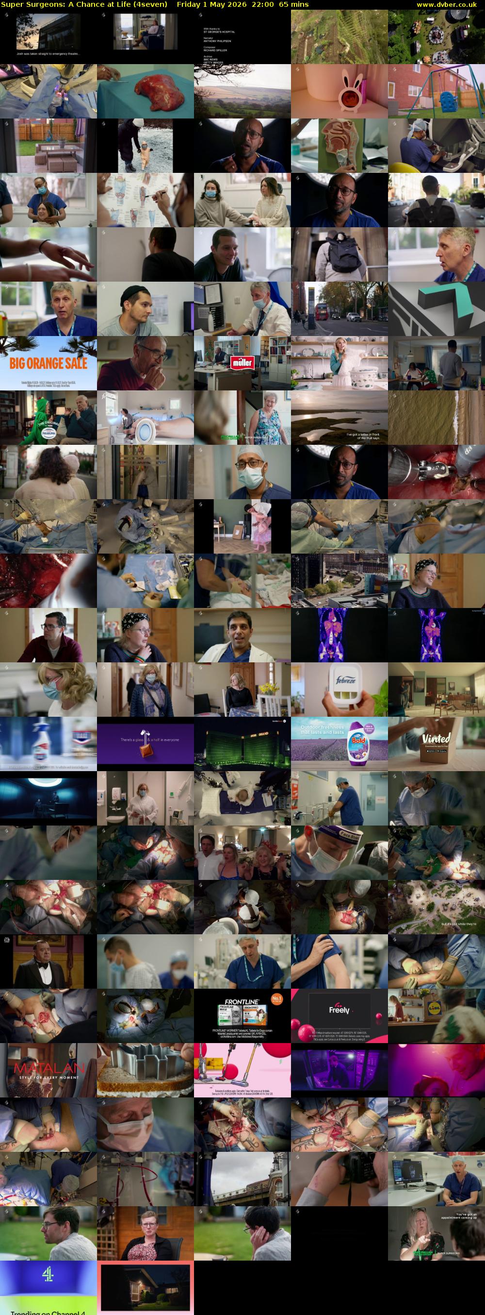 Super Surgeons: A Chance at Life (4seven) Friday 1 May 2026 22:00 - 23:05