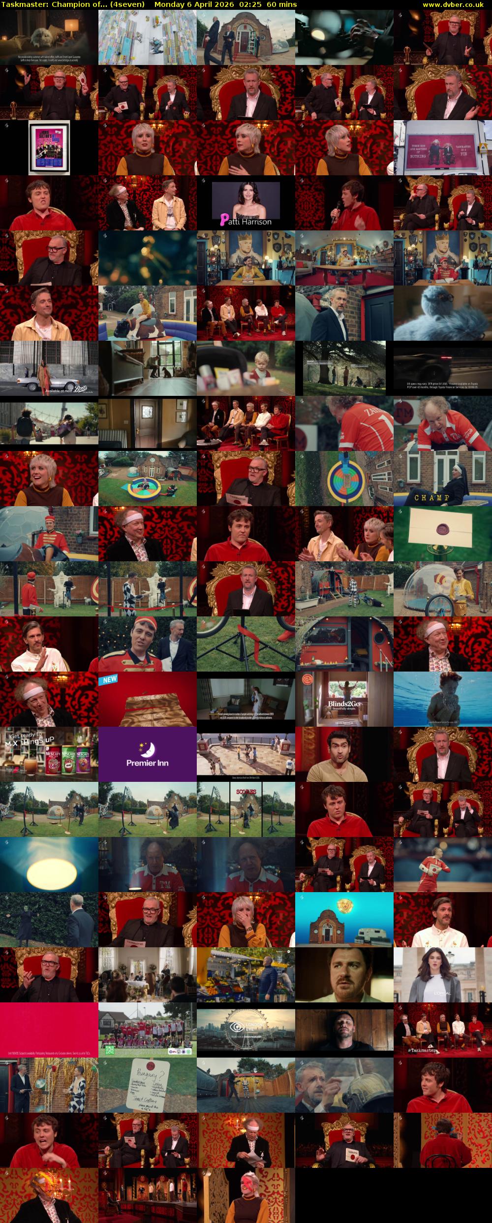 Taskmaster: Champion of... (4seven) Monday 6 April 2026 02:25 - 03:25