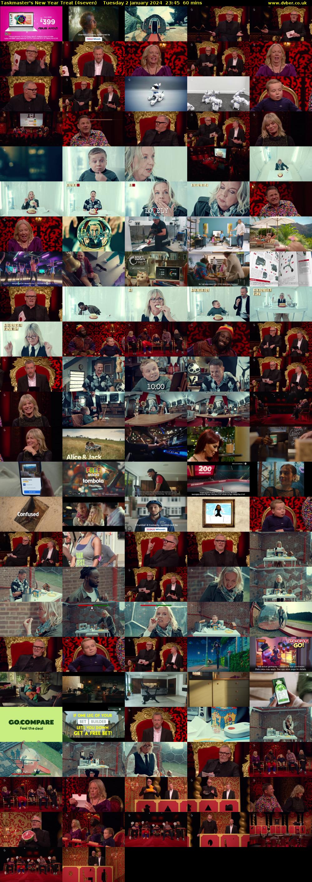 Taskmaster's New Year Treat (4seven) Tuesday 2 January 2024 23:45 - 00:45