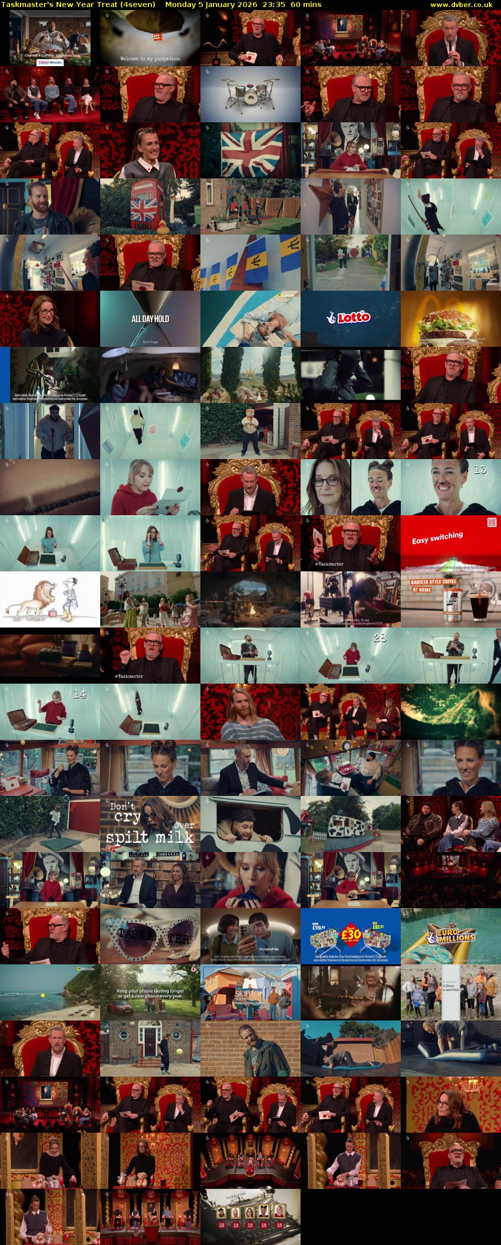 Taskmaster's New Year Treat (4seven) Monday 5 January 2026 23:35 - 00:35