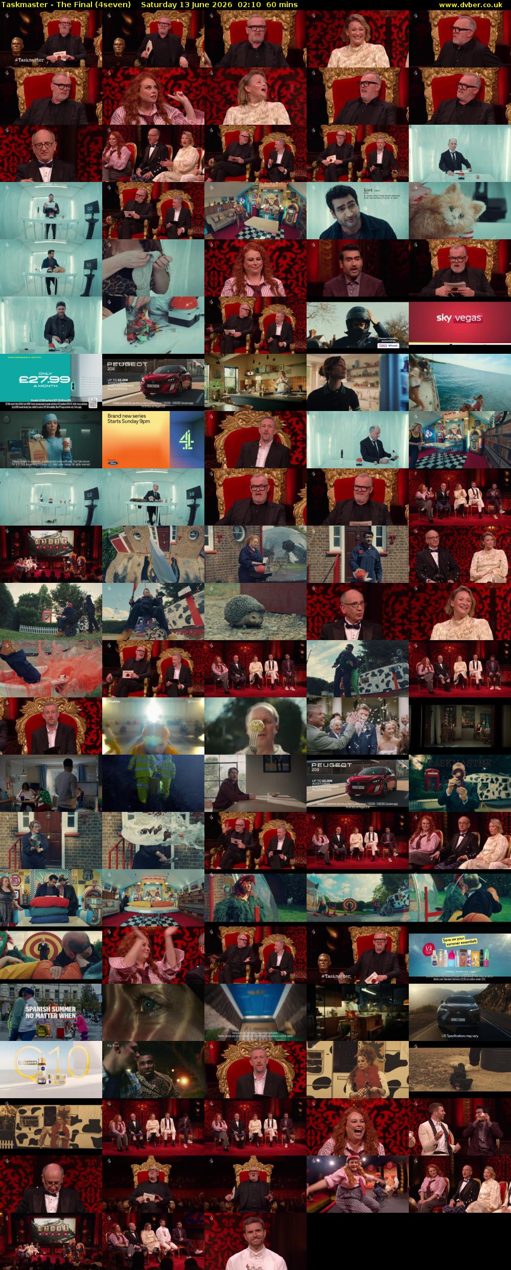 Taskmaster - The Final (4seven) Saturday 13 June 2026 02:10 - 03:10