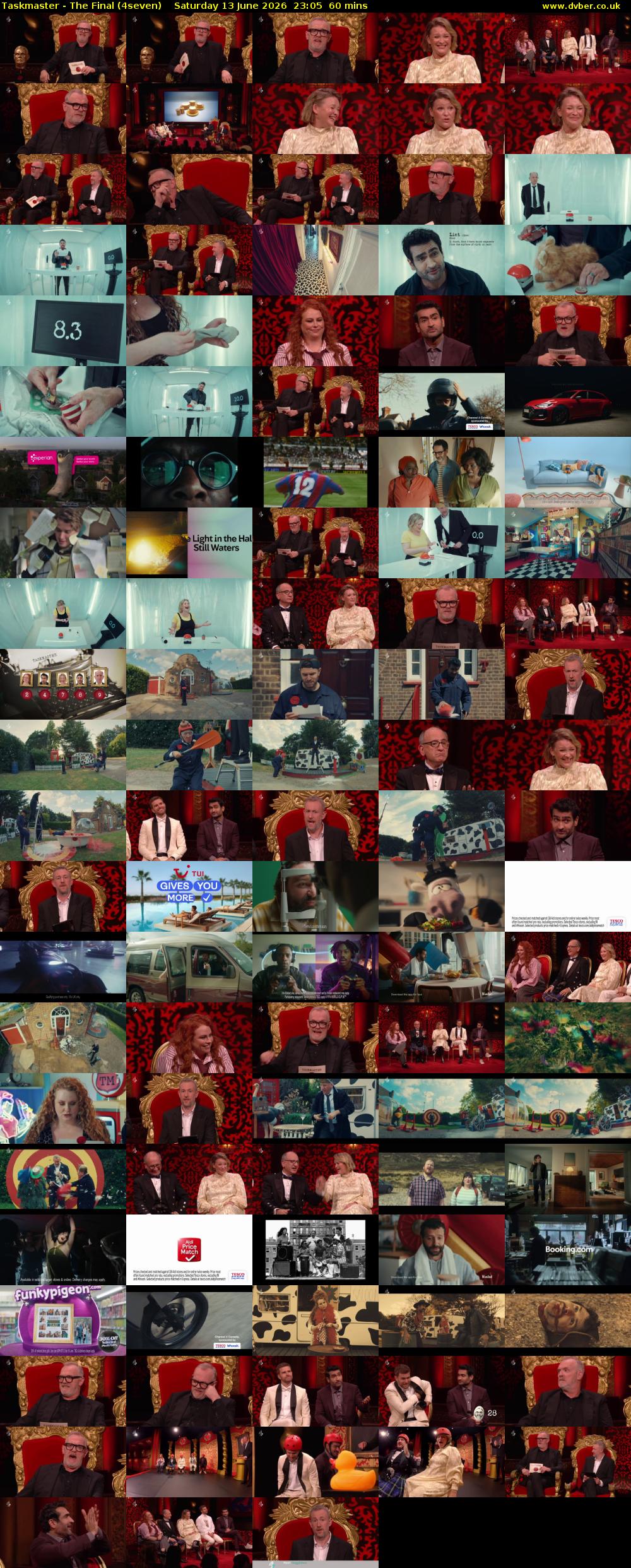 Taskmaster - The Final (4seven) Saturday 13 June 2026 23:05 - 00:05