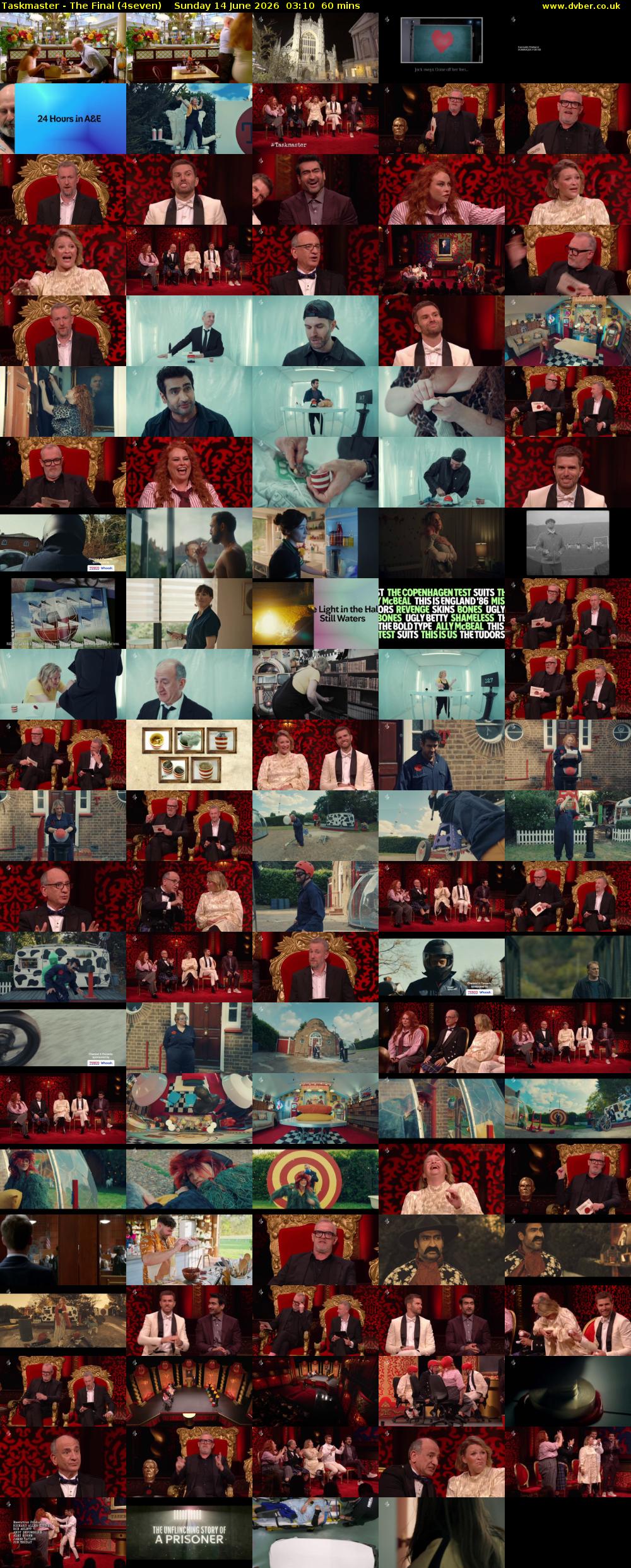 Taskmaster - The Final (4seven) Sunday 14 June 2026 03:10 - 04:10