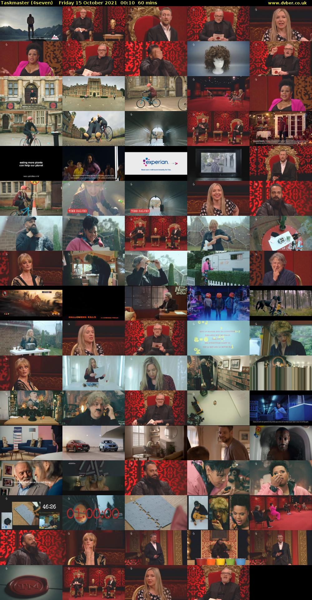 Taskmaster (4seven) Friday 15 October 2021 00:10 - 01:10