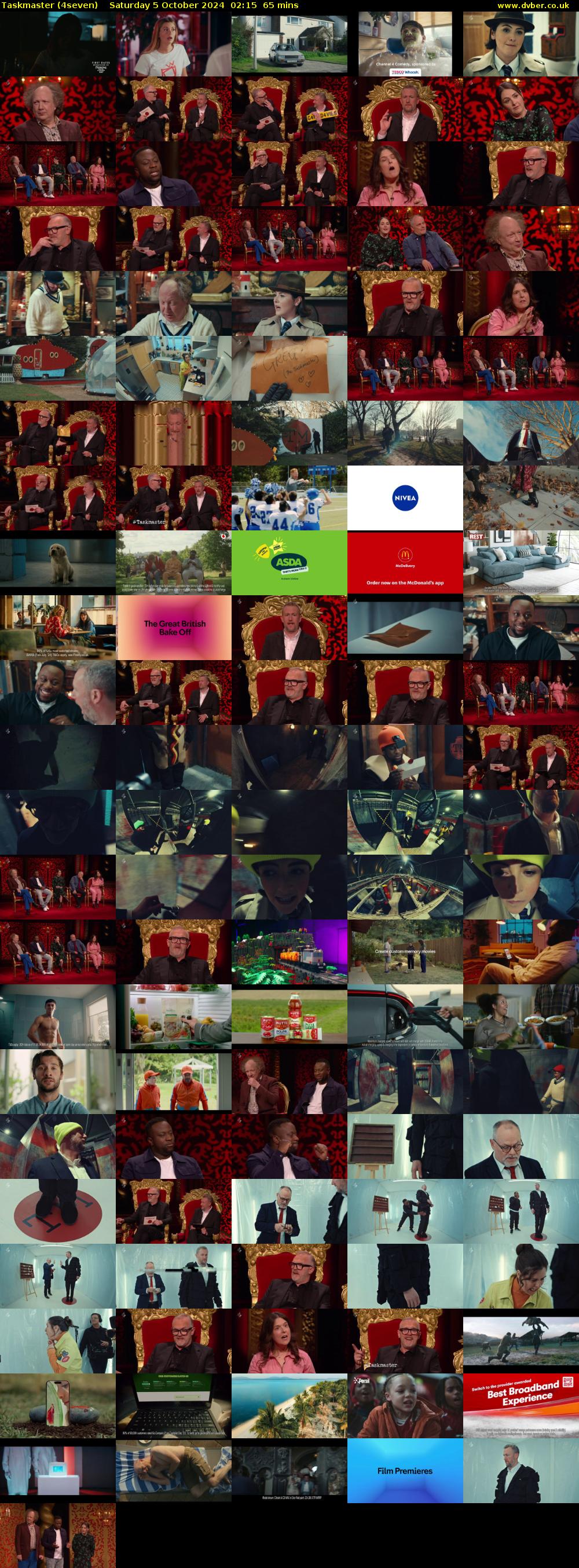 Taskmaster (4seven) Saturday 5 October 2024 02:15 - 03:20