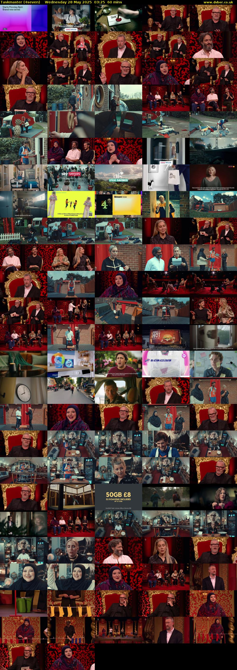 Taskmaster (4seven) Wednesday 28 May 2025 03:25 - 04:25