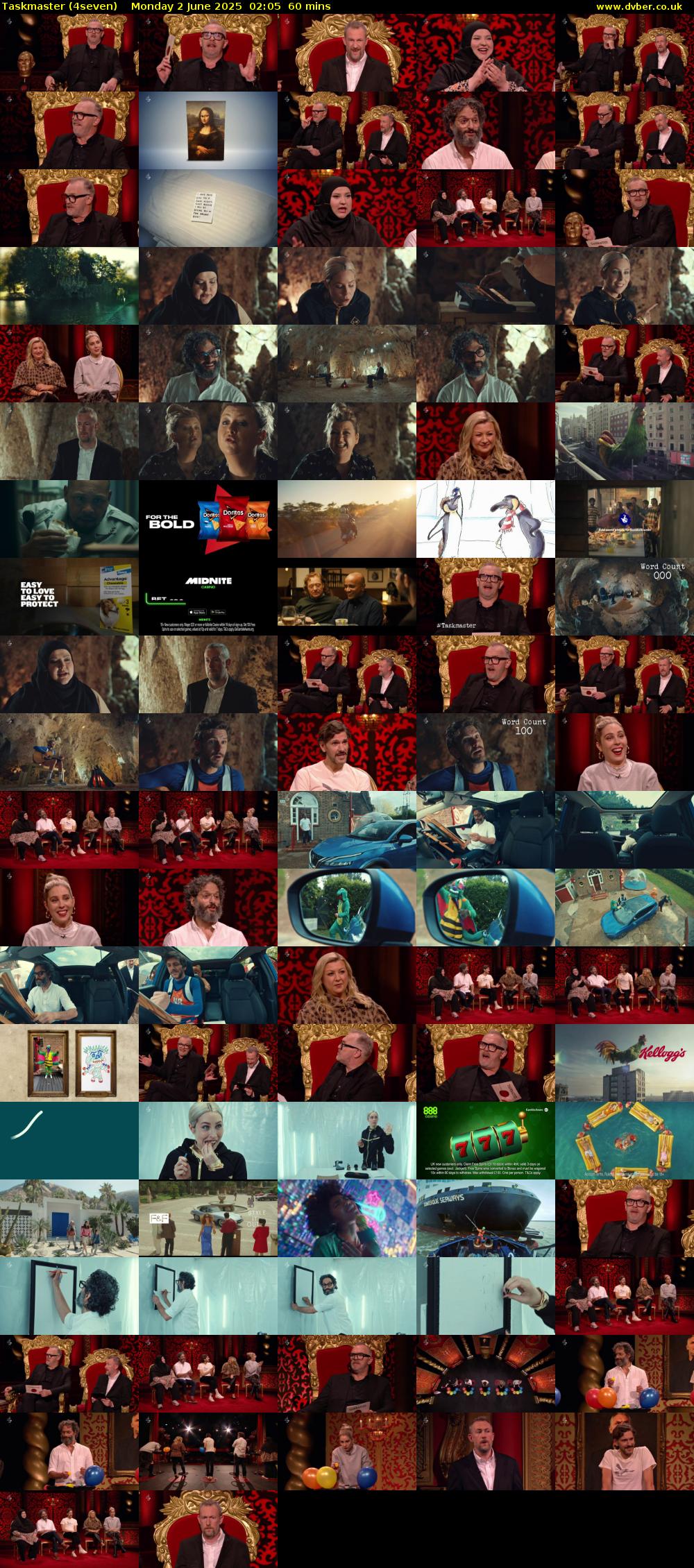 Taskmaster (4seven) Monday 2 June 2025 02:05 - 03:05