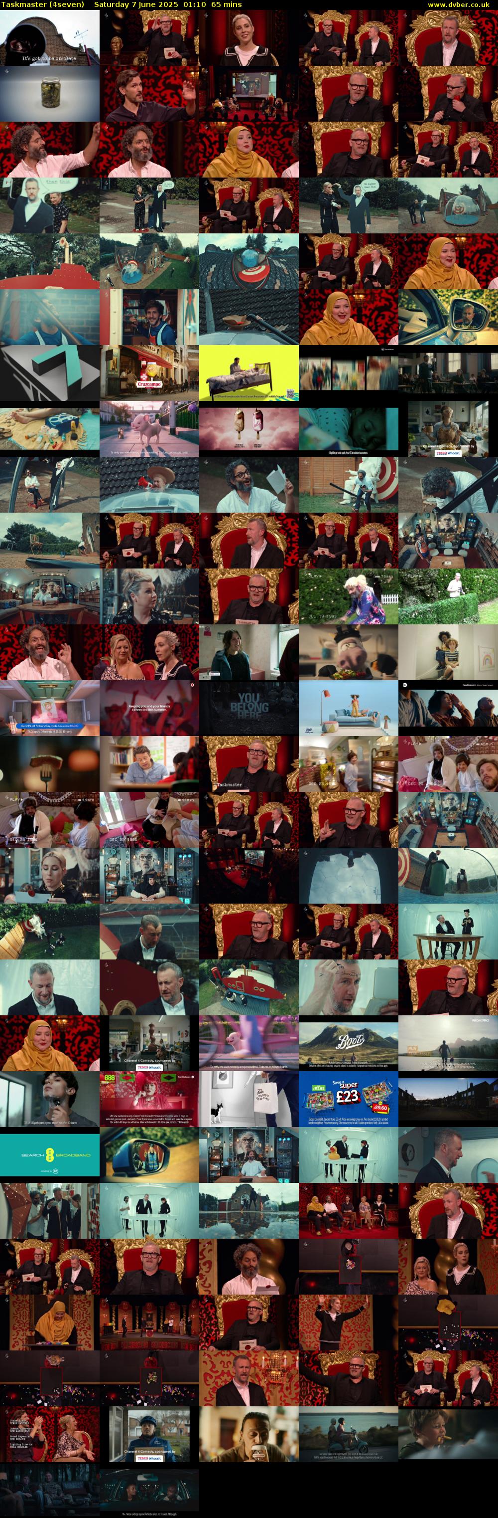 Taskmaster (4seven) Saturday 7 June 2025 01:10 - 02:15