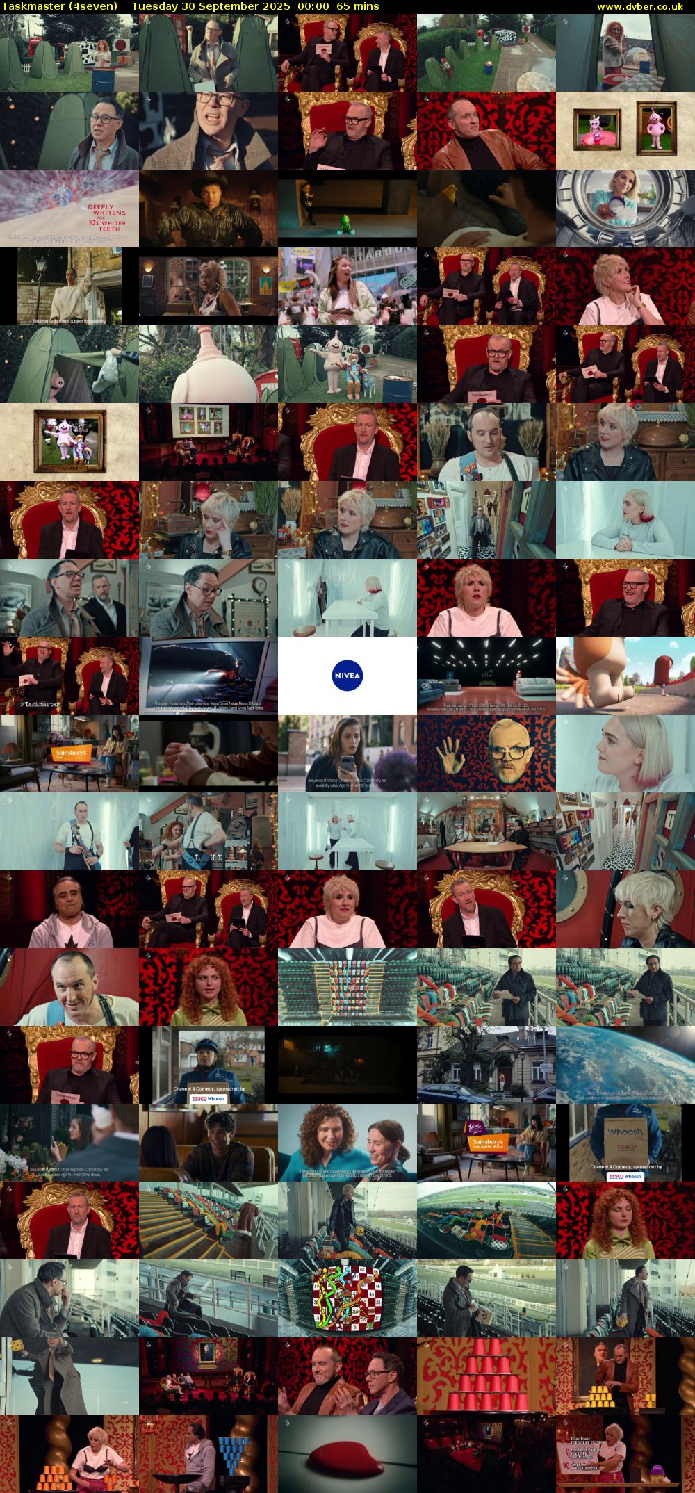 Taskmaster (4seven) Tuesday 30 September 2025 00:00 - 01:05