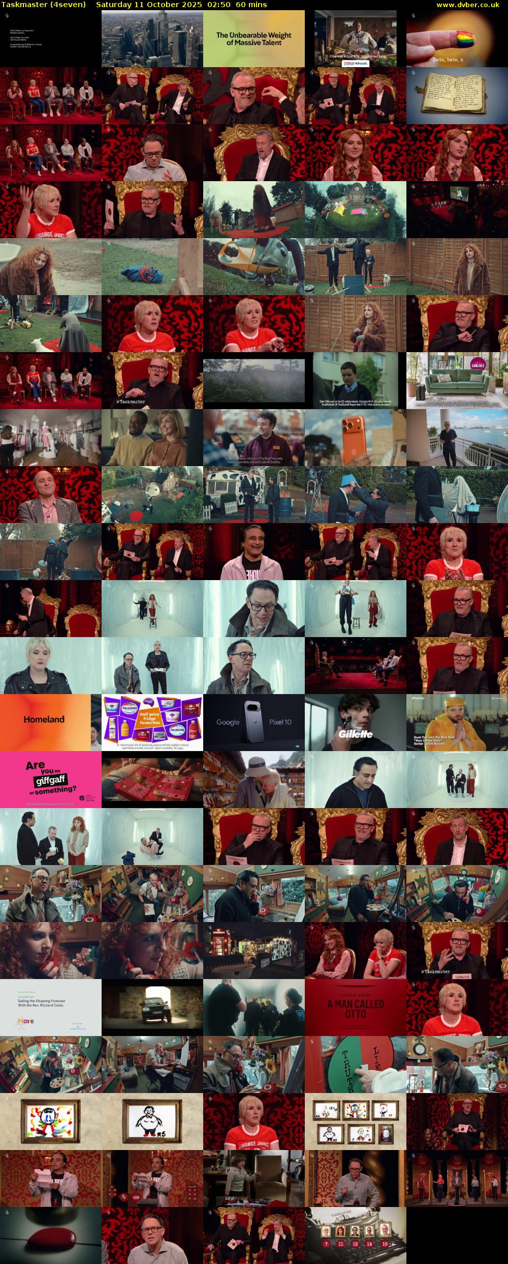 Taskmaster (4seven) Saturday 11 October 2025 02:50 - 03:50