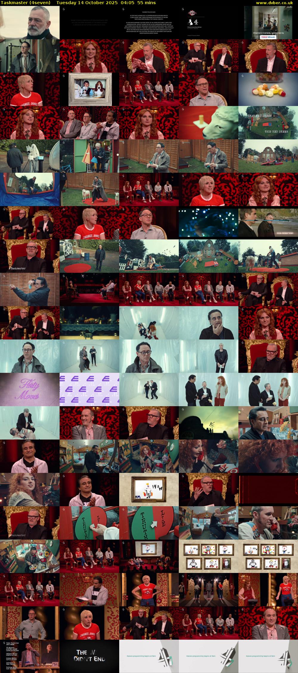 Taskmaster (4seven) Tuesday 14 October 2025 04:05 - 05:00