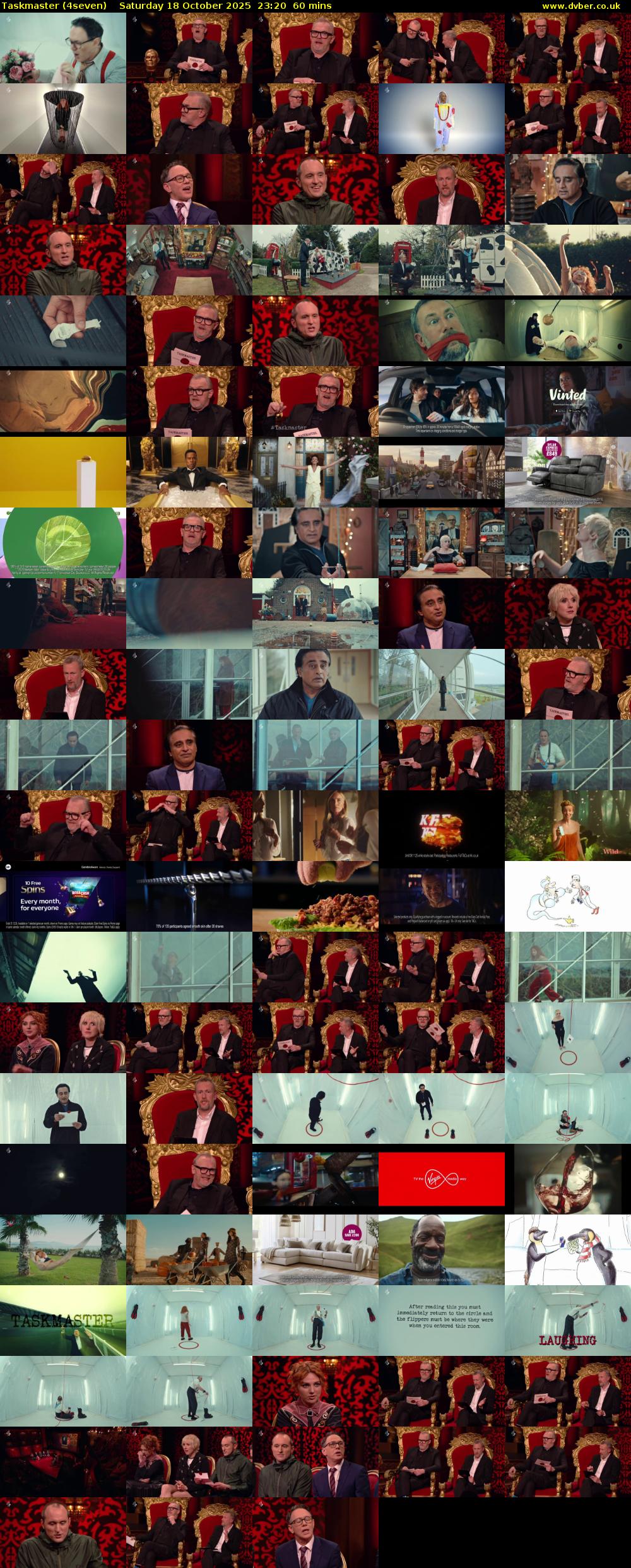 Taskmaster (4seven) Saturday 18 October 2025 23:20 - 00:20