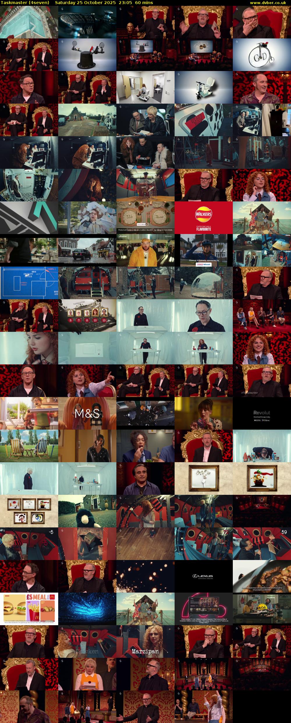 Taskmaster (4seven) Saturday 25 October 2025 23:05 - 00:05