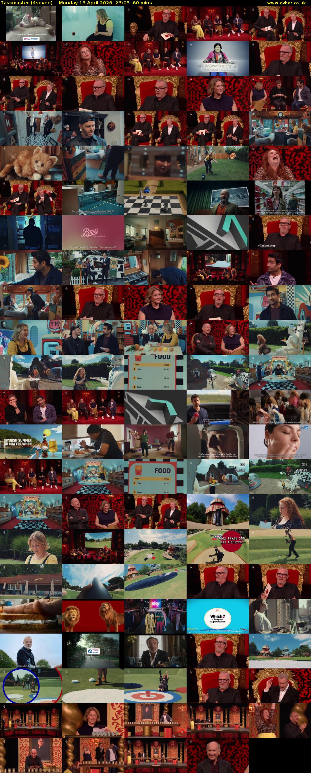 Taskmaster (4seven) Monday 13 April 2026 23:05 - 00:05