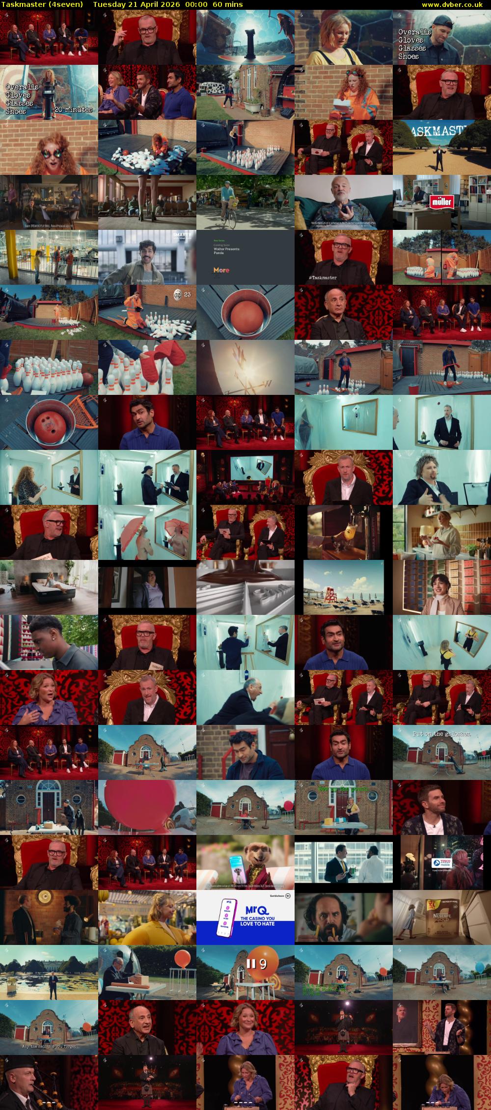 Taskmaster (4seven) Tuesday 21 April 2026 00:00 - 01:00