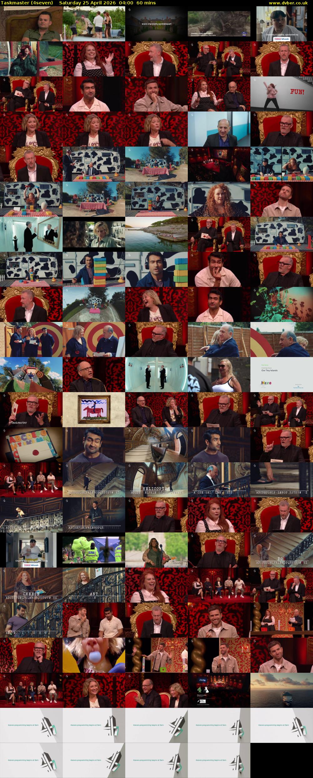 Taskmaster (4seven) Saturday 25 April 2026 04:00 - 05:00