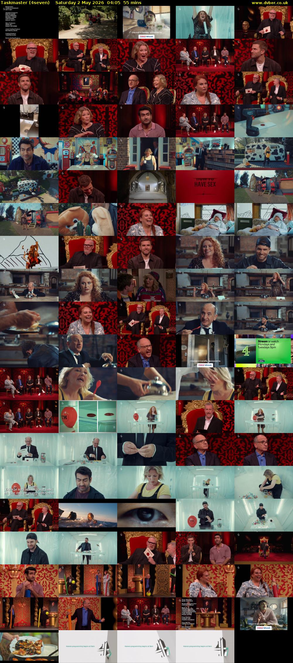 Taskmaster (4seven) Saturday 2 May 2026 04:05 - 05:00