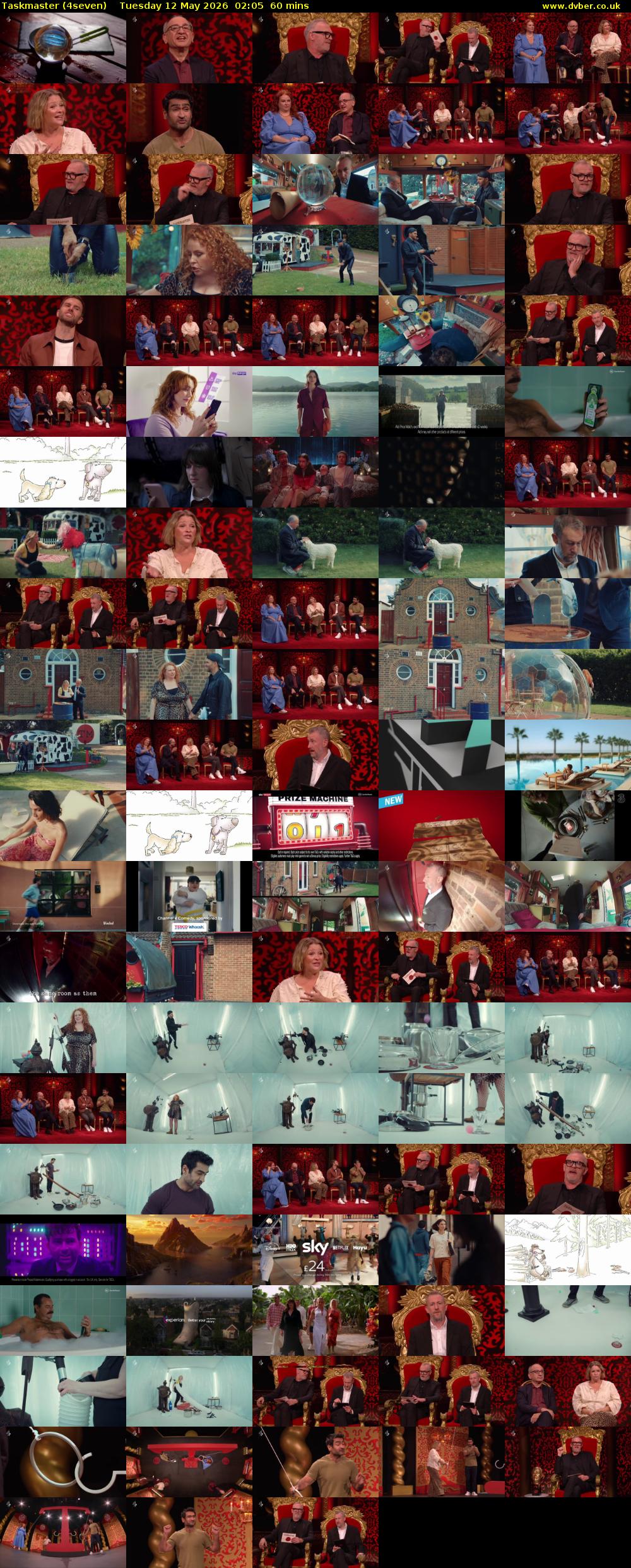 Taskmaster (4seven) Tuesday 12 May 2026 02:05 - 03:05