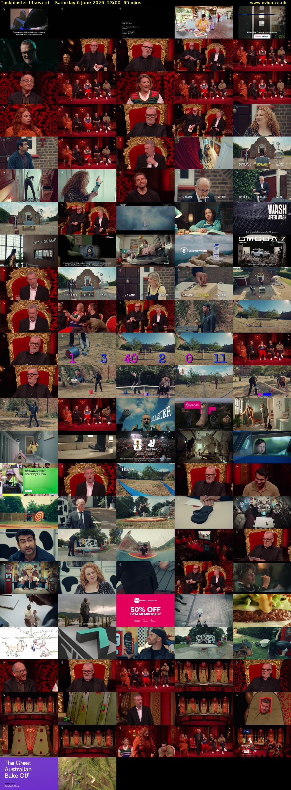 Taskmaster (4seven) Saturday 6 June 2026 23:00 - 00:05