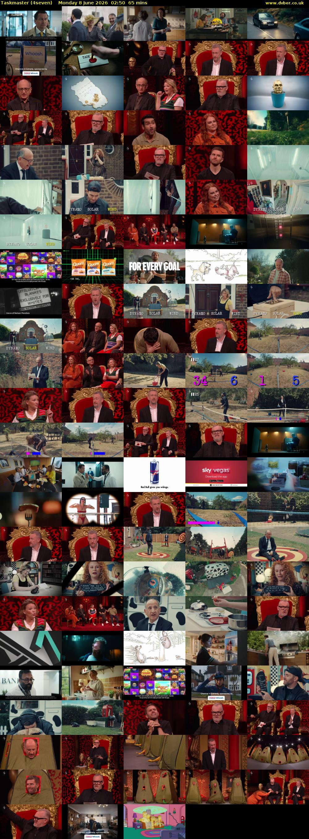 Taskmaster (4seven) Monday 8 June 2026 02:50 - 03:55