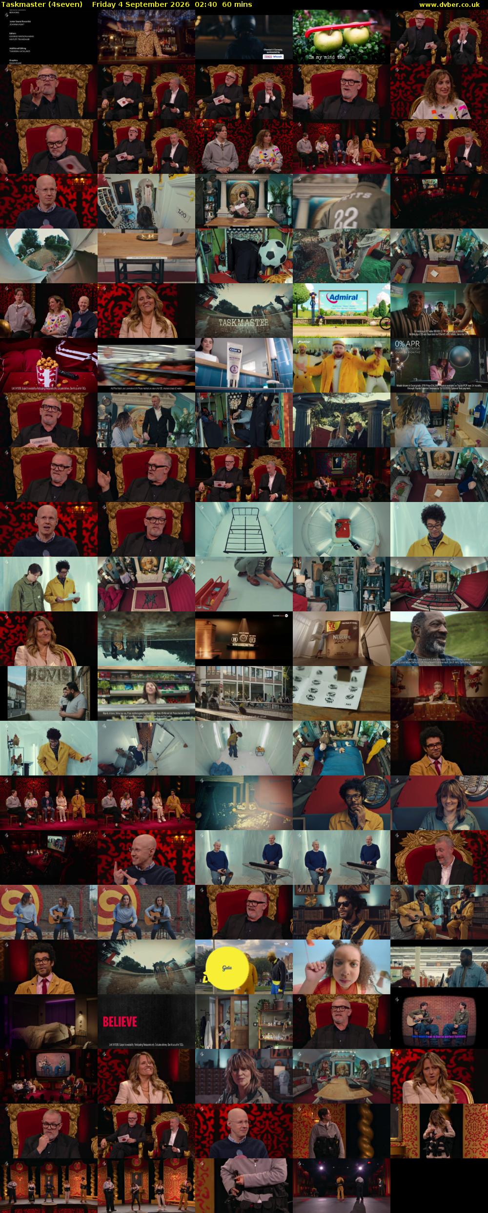 Taskmaster (4seven) Friday 4 September 2026 02:40 - 03:40