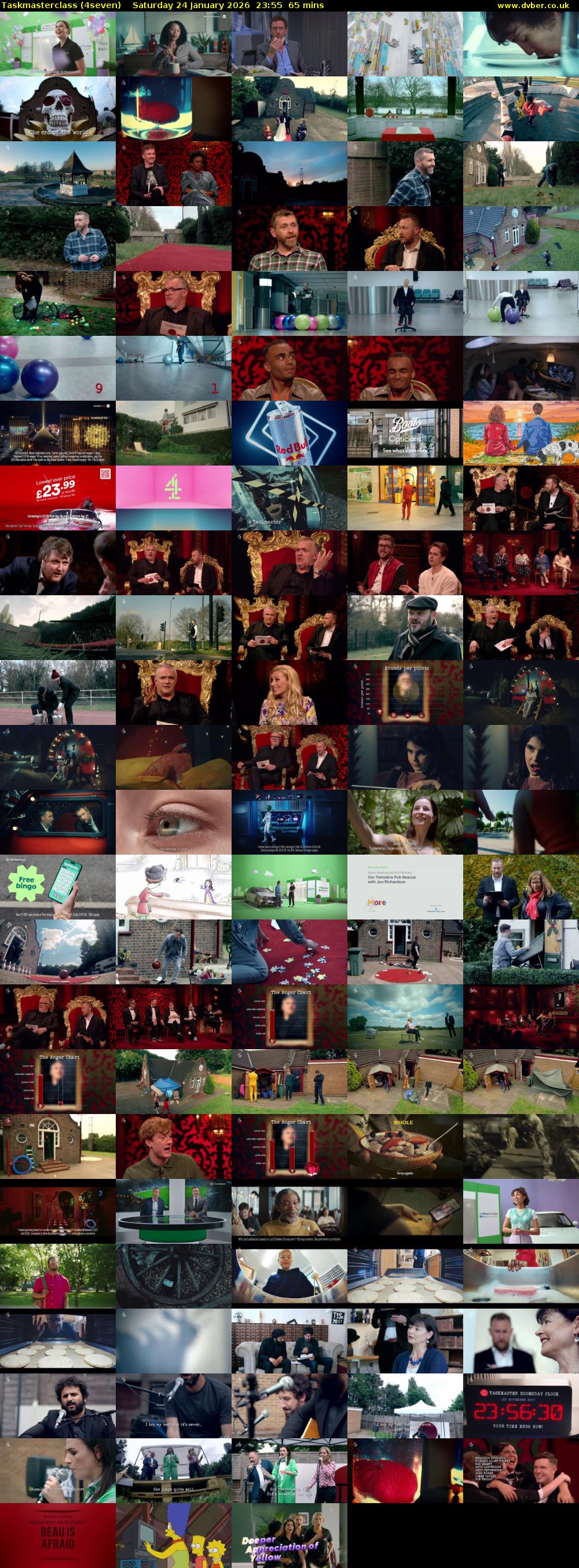 Taskmasterclass (4seven) Saturday 24 January 2026 23:55 - 01:00