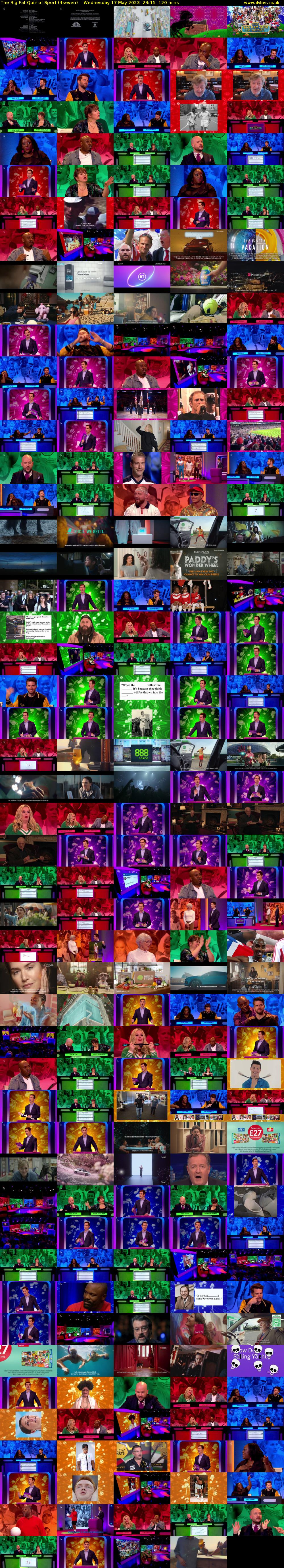 The Big Fat Quiz of Sport (4seven) Wednesday 17 May 2023 23:15 - 01:15