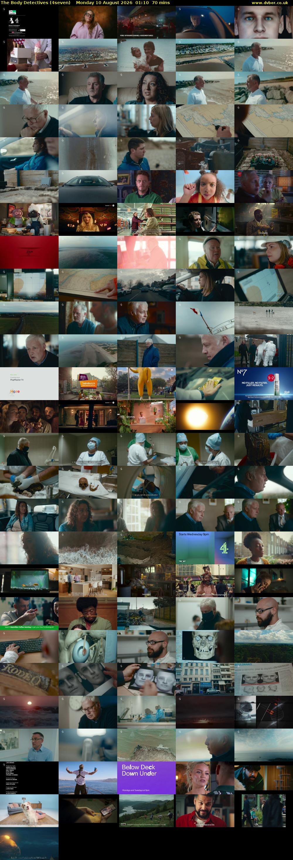 The Body Detectives (4seven) Monday 10 August 2026 01:10 - 02:20