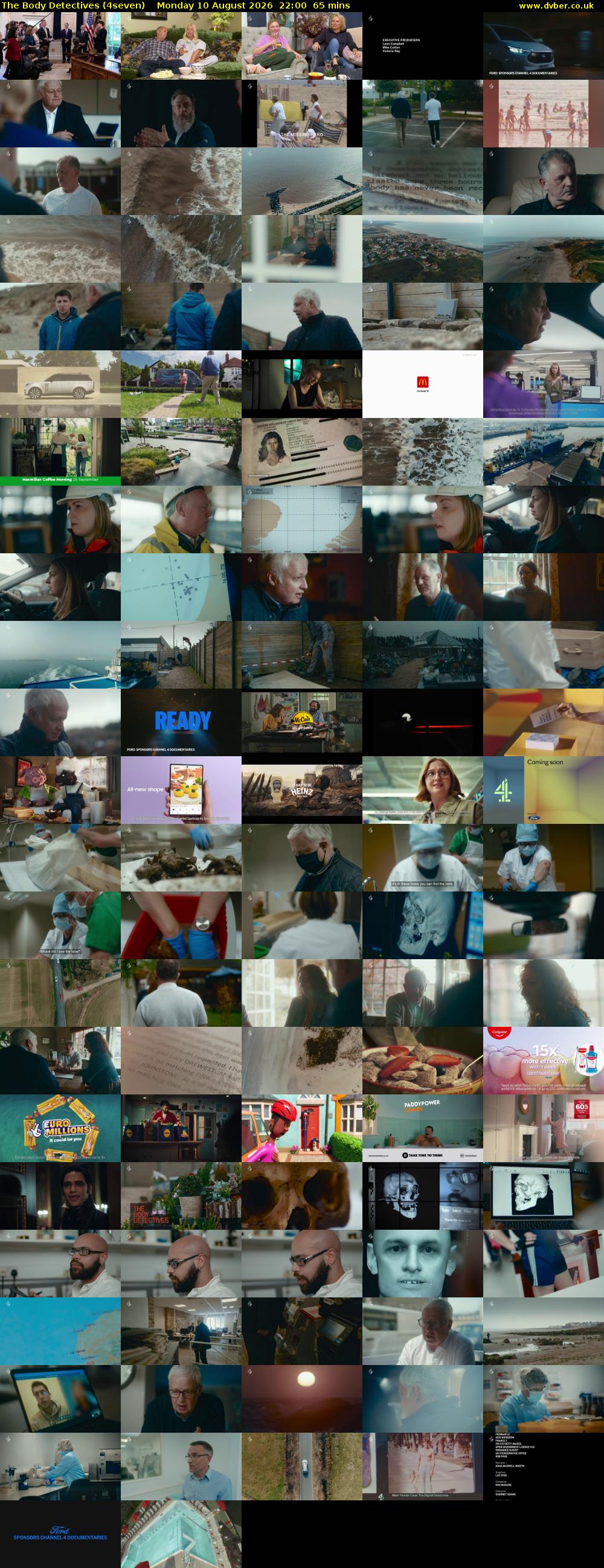 The Body Detectives (4seven) Monday 10 August 2026 22:00 - 23:05