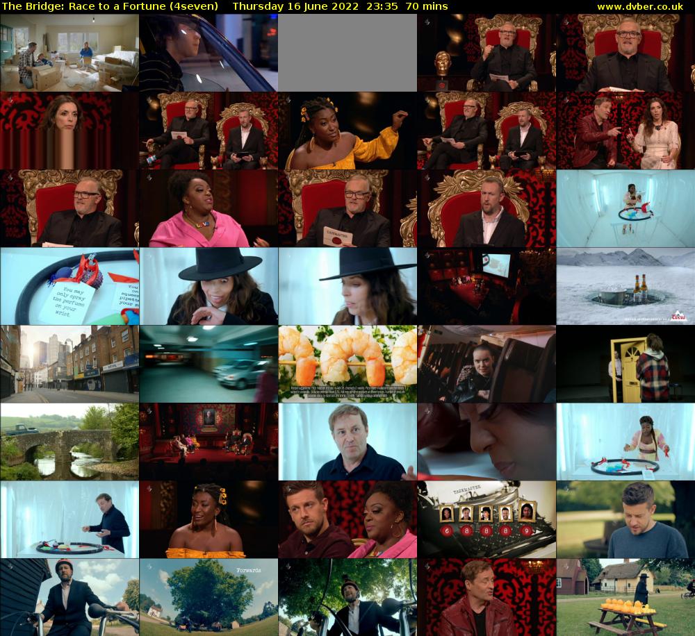 The Bridge: Race to a Fortune (4seven) Thursday 16 June 2022 23:35 - 00:45