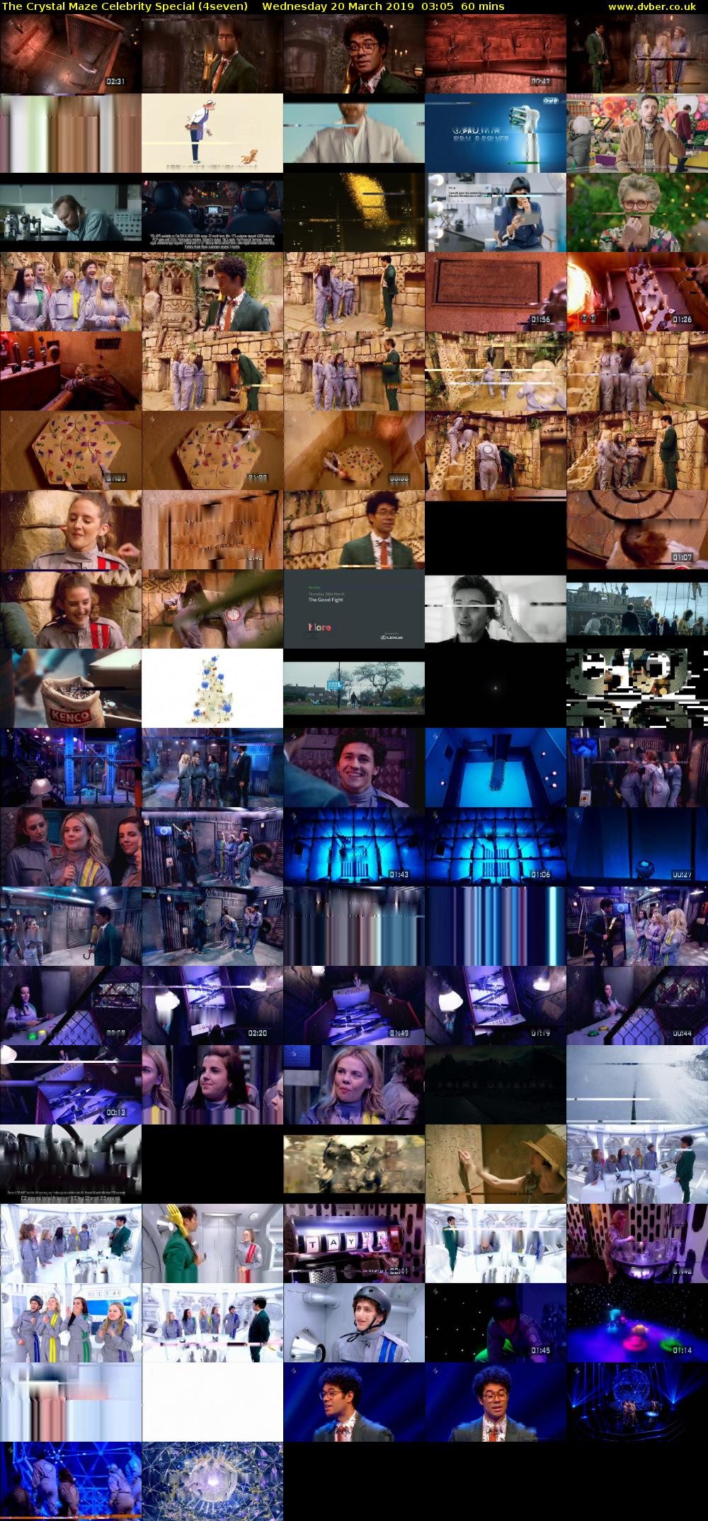The Crystal Maze Celebrity Special (4seven) Wednesday 20 March 2019 03:05 - 04:05