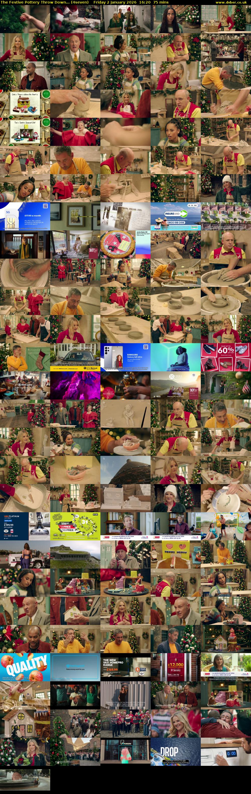 The Festive Pottery Throw Down... (4seven) Friday 2 January 2026 16:20 - 17:35