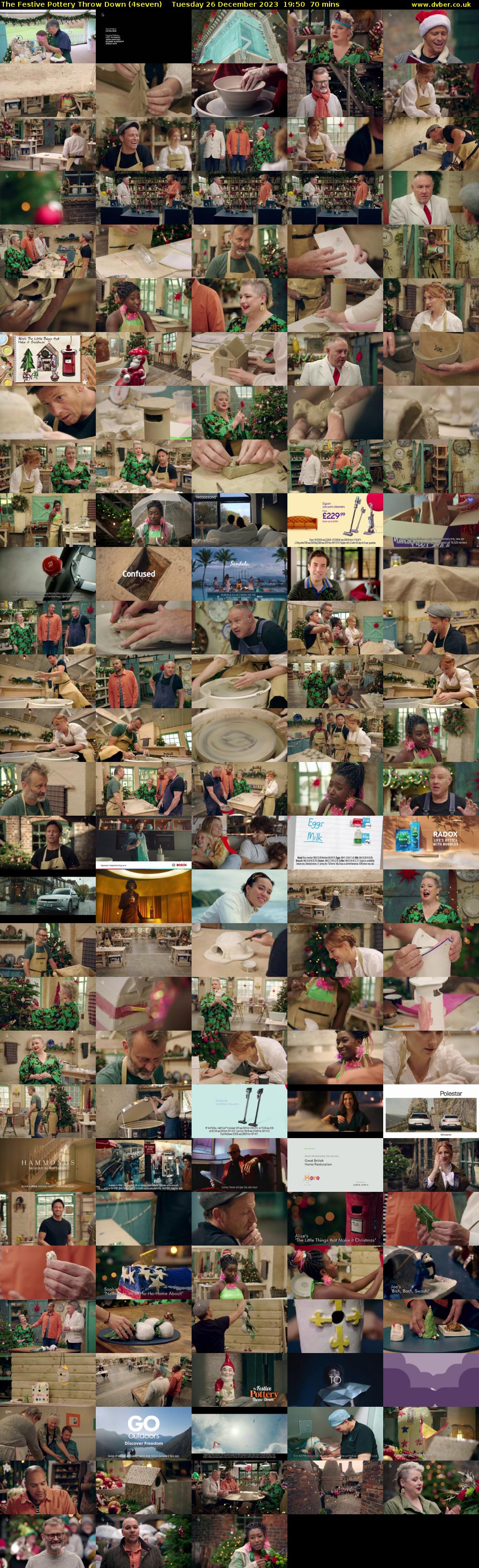 The Festive Pottery Throw Down (4seven) Tuesday 26 December 2023 19:50 - 21:00
