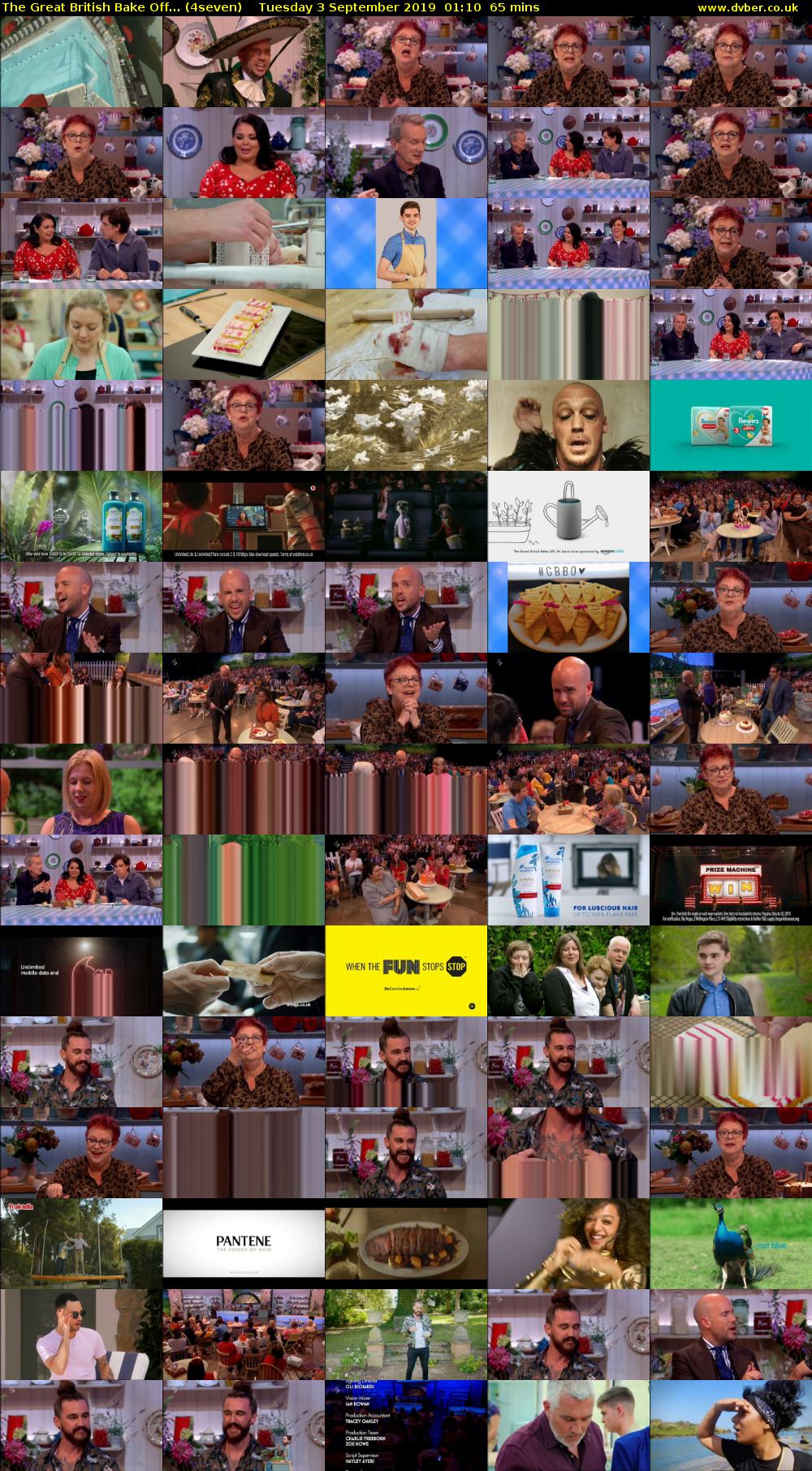 The Great British Bake Off... (4seven) Tuesday 3 September 2019 01:10 - 02:15