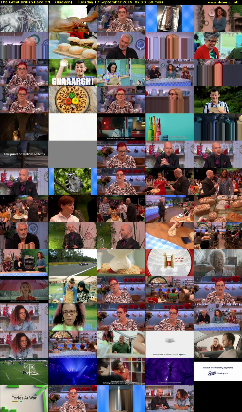 The Great British Bake Off... (4seven) Tuesday 17 September 2019 02:20 - 03:20