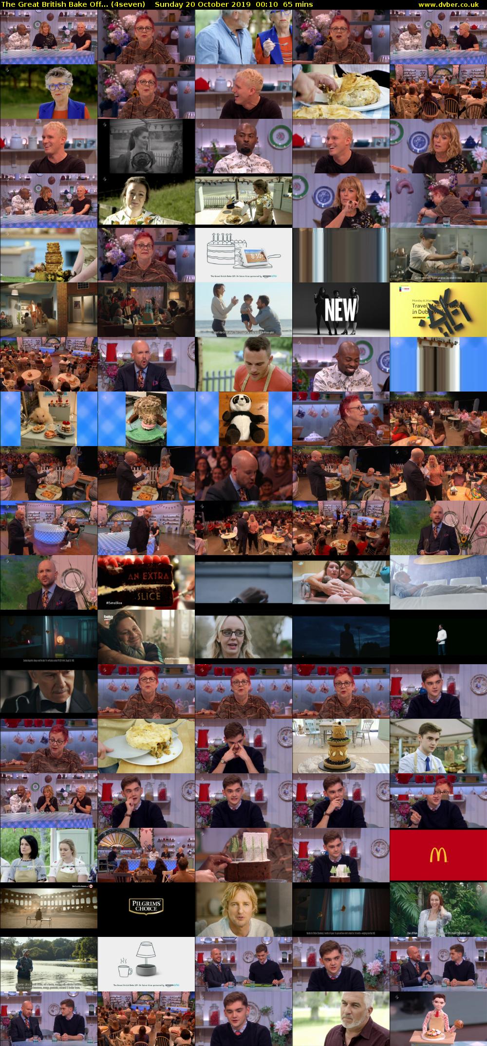 The Great British Bake Off... (4seven) Sunday 20 October 2019 00:10 - 01:15