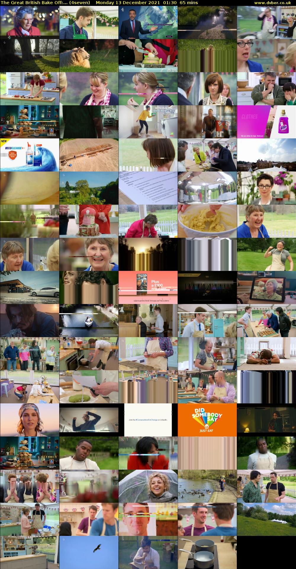 The Great British Bake Off:... (4seven) Monday 13 December 2021 01:30 - 02:35
