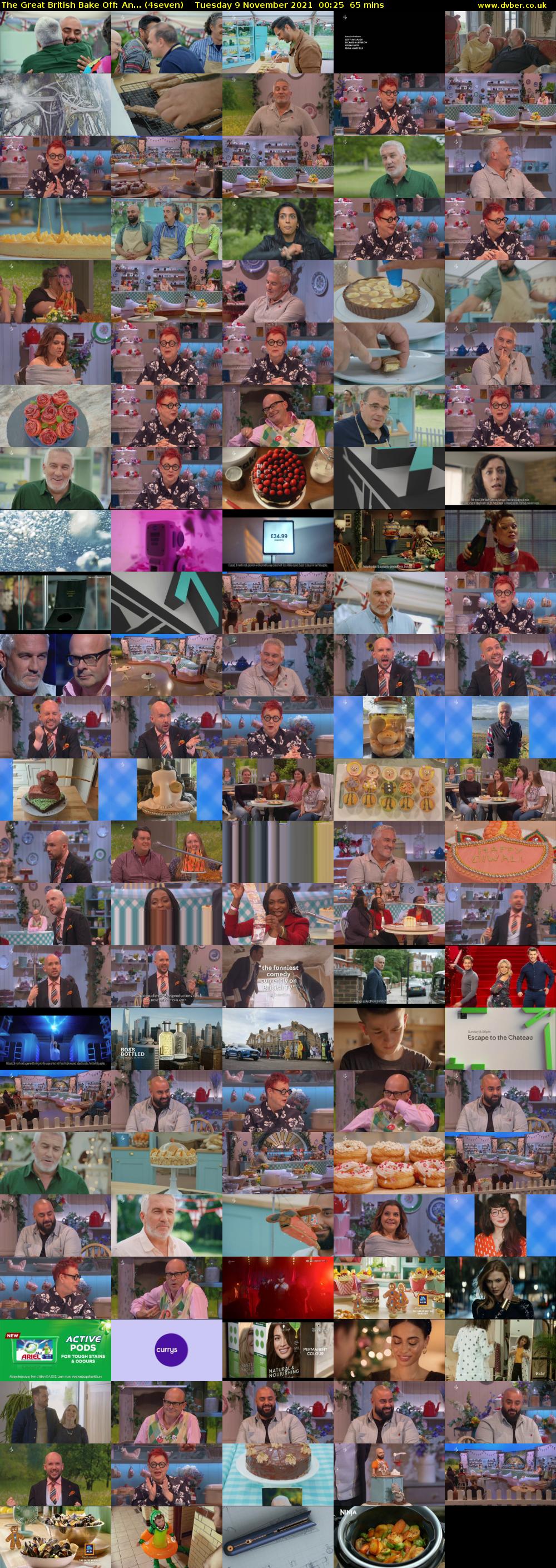 The Great British Bake Off: An... (4seven) Tuesday 9 November 2021 00:25 - 01:30