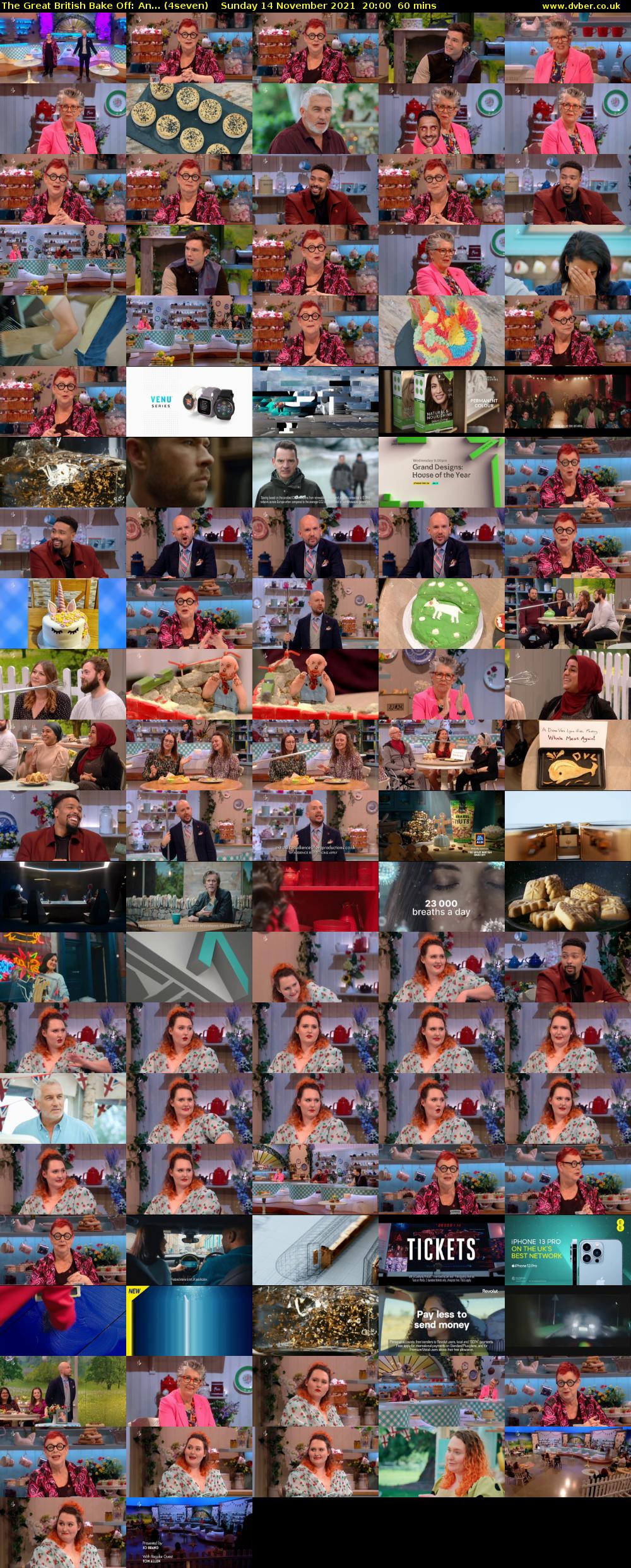 The Great British Bake Off: An... (4seven) Sunday 14 November 2021 20:00 - 21:00